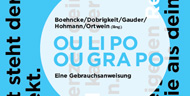 Das im Verlag »Wunderhorn« erschienene Ougrapo-Buch ist eine Koproduktion mit der Schreibwerkstatt Oulipo, Frankfurt. 
